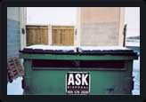 Bin with cardboard slot