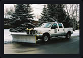Snowplow pickup truck